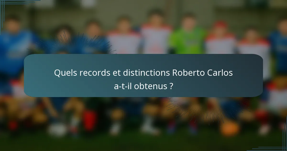 Quels records et distinctions Roberto Carlos a-t-il obtenus ?